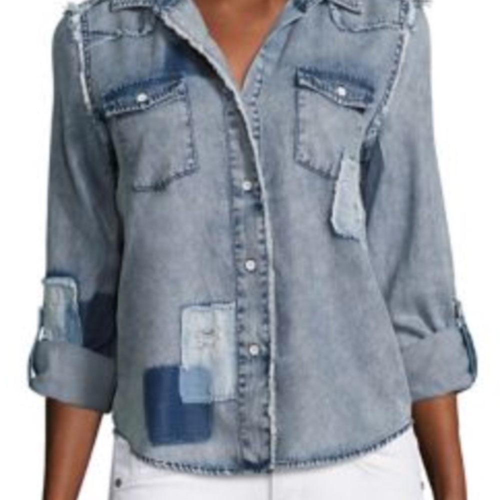 Generation Love Clarke Button Down Denim Shirt size L